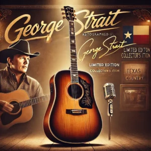George Strait Autographed Guitar